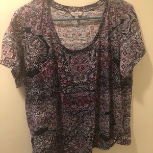 Lucky brand patterned tee